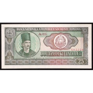 Romania, Republic, 25 Lei 1966