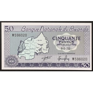 Rwanda, Republic, 50 Francs 01/01/1976