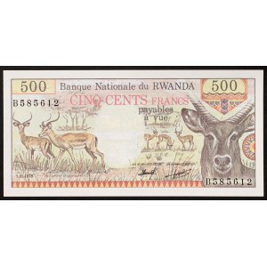 Rwanda, Republic, 500 Francs 01/01/1978
