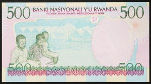 Rwanda, Republic, 500 Francs 01/12/1998