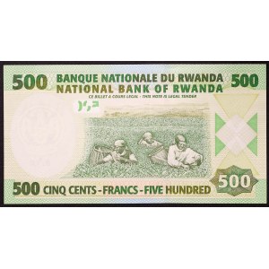Rwanda, Republic, 500 Francs 01/02/2008