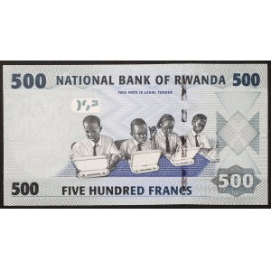 Rwanda, republika, 500 frankov 01/01/2013