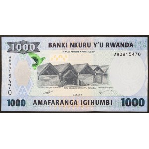 Rwanda, Republic, 1.000 Francs 01/05/2015