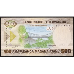 Rwanda, Republic, 500 Francs 01/02/2019