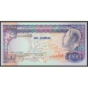Saint Thomas and Prince Island, Republic, 1.000 Dobras 26/08/1993