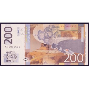 Serbia, Republic, 200 Dinara 2011