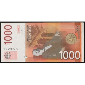 Serbia, Republic, 1.000 Dinara 2003