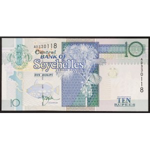 Seychelles, République, 10 roupies n.d. (1998)