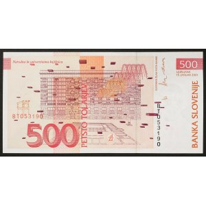 Slovenia, Republic, 500 Tolarjev 2001