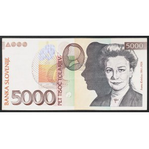 Slovenia, Republic, 5.000 Tolarjev 2002