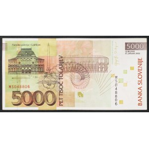 Slovenia, Republic, 5.000 Tolarjev 2002