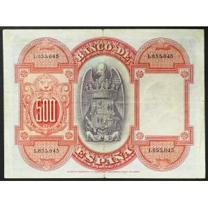 Spain, Kingdom, 500 Pesetas 24/07/1927