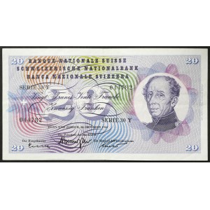 Swiss Confederation, 20 Francs 26/10/1961