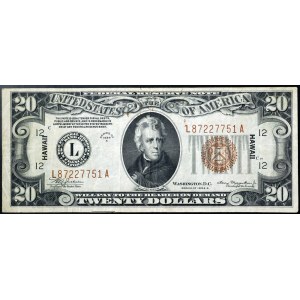 États-Unis, 20 dollars 1934 A Hawaï