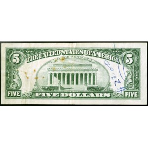 United States, 5 Dollars RED STAR 1963