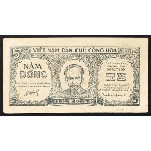 North Vietnam, First northern đồng, 5 Dong n.d. (1948)