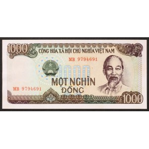 Vietnam, Socialist Republic, 1.000 Dong 1987