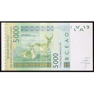 West African States, Federation, Senegal K, 5.000 Francs 2003