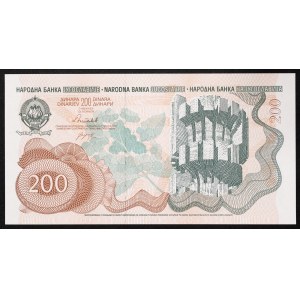 Yugoslavia, Socialist Federal Republic, 200 Dinara 1990