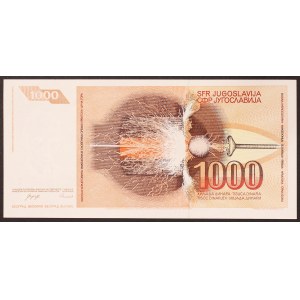 Yugoslavia, Socialist Federal Republic, 1.000 Dinara 26/11/1990
