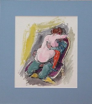 Mieczysław JAGOSZEWSKI (1897-1987), Scena erotyczna