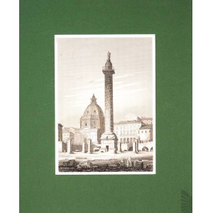Carl MERKER (1817-1897), Kolumna Trajana w Rzymie, 1856