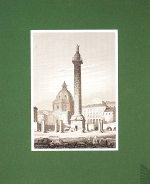 Carl MERKER (1817-1897), Kolumna Trajana w Rzymie, 1856