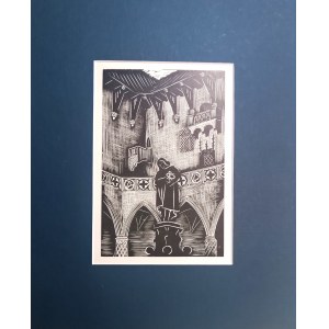 Stefania DRETLER-FLIN (1909-1994), Biblioteka Jagiellońska z cyklu Piękny Kraków