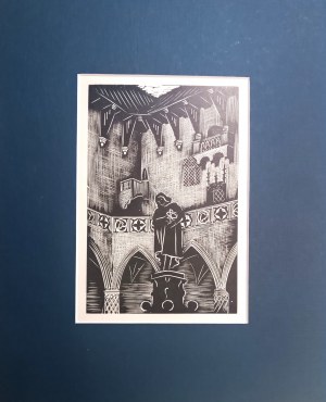 Stefania DRETLER-FLIN (1909-1994), Biblioteka Jagiellońska z cyklu Piękny Kraków
