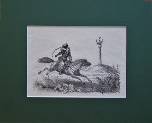 WALERY ELJASZ RADZIKOWSKI (1841 - 1905), JEŹDZIEC W GALOPIE