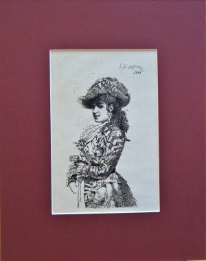 Henryk Piątkowski (1853-1932), Dama z XVIII wieku