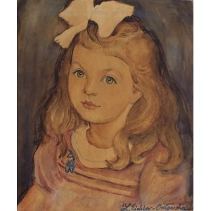 Zdzisława Eichler-Orłowska, Portret dziewczynki z kokardą