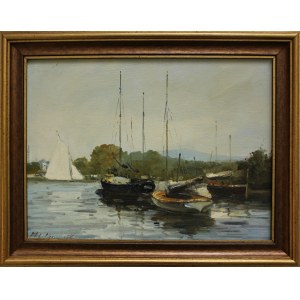 M. Wisniowski, Sailboats at the marina
