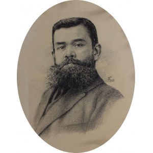 A.N.(20e siècle), Portrait d'un homme barbu, 1933