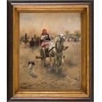 Alfred Wierusz-Kowalski (1849 Suwałki - 1915 Monachium), Pędzące zaprzęgi