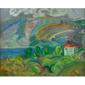 Maurice Blond (1899 Łódź - 1974 Clamart we Francji), Pejzaż z Céret
