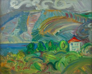 Maurice Blond (1899 Łódź - 1974 Clamart we Francji), Pejzaż z Céret
