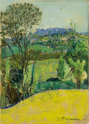 Joseph Pressmane (1904 Beresteczko, Ukraina - 1967 Paryż), Pejzaż z Saint-Brice (
