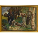 Antoni Piotrowski (1853 Nietulisko Duże near Kunów - 1924 Warsaw), Legionary glory bow to you for bravery and courage ..., 1919