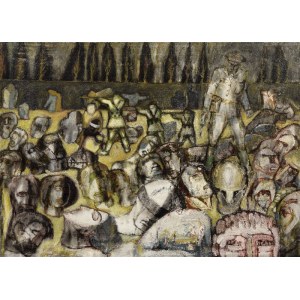 Kostas GUNARIS (1917-2005), Exécution [Exécution de 120 prisonniers en 1944 à Agrinion], 1973