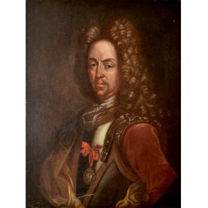 MALARZ NIEOKREŚLONY (XVIII w.), Portret Eugeniusza Sabaudzkiego - jednego z dowódców kampanii wiedeńskiej 1683 roku.