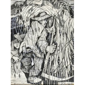 Stefan SUBERLAK (1928-1994), Der Sensenmann, 1982