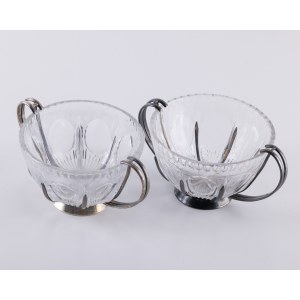 Hefra, Pair of sugar bowls, 2nd half of the 20th century.