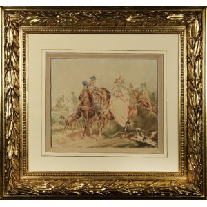 Ludomir RUSIECKI (XIX w.), Wyjazd na polowanie, 1867