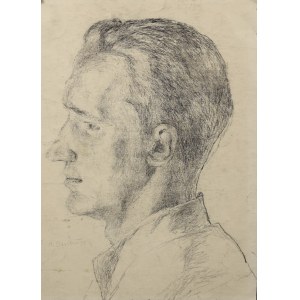 Henryk BERLEWI (1894-1967), Portrait of a man in profile, 1939