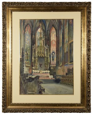 Antoni CHRZANOWSKI (1905-2000), Prezbiterium kościoła Franciszkanów w Krakowie, 1943