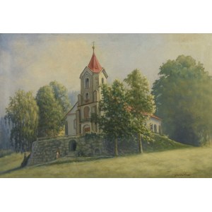 Jan WALATEK (1932-1999), View of the church, 1960