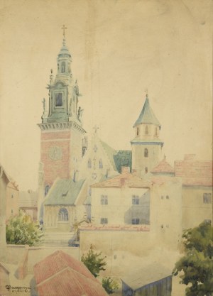 Marian SZCZERBIŃSKI (1900-1981), Widok na Katedrę na Wawelu, 1939