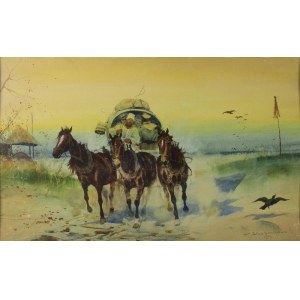 Juliusz HOLZMÜLLER (1876-1932), Powóz, 1908