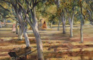Aleksander AUGUSTYNOWICZ (1865-1944), Sad jesienią, 1911